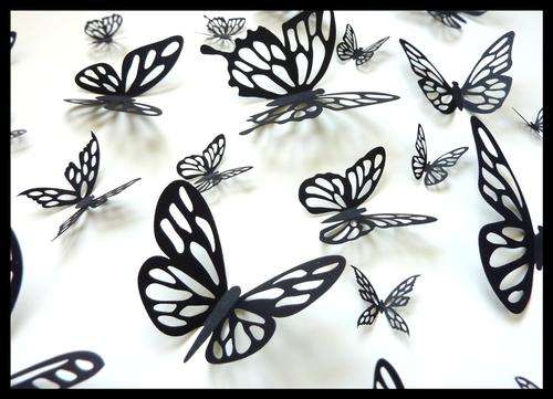 3D Butterflies cut from quality scrapbook paper and choose your colour - 15 per pack!!!.