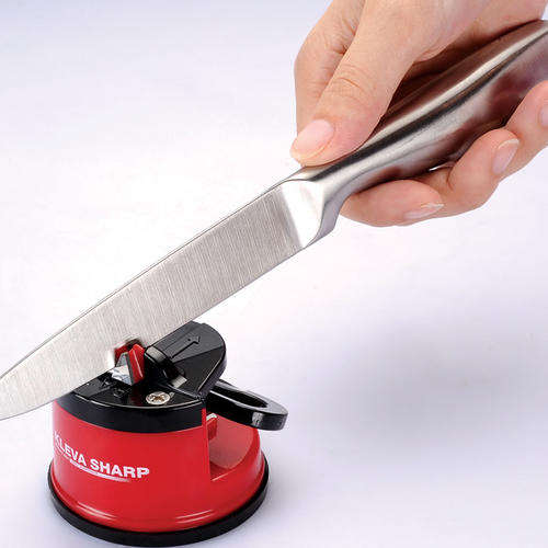 KNIFE SHARPENER WITH SUCTION PAD