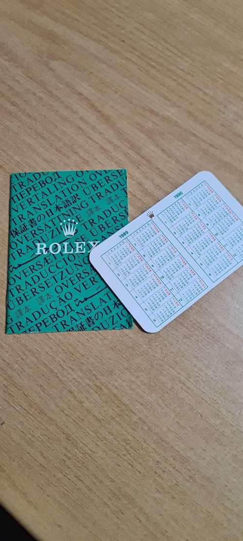 Rolex watch with certificate