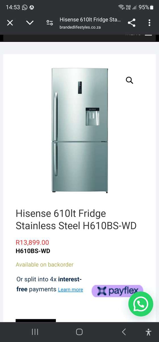 Hisense Fridge Large