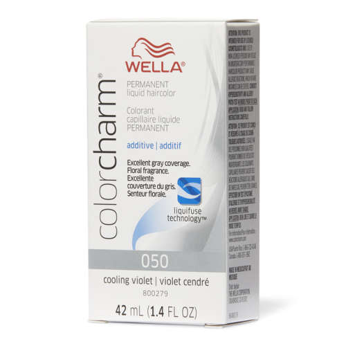 Wella 050 Cooling Violet Hair Toner and Nu Lite Developer Combo