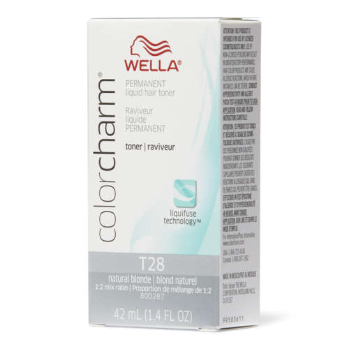 Wella T28 Natural Blonde Hair Toner & Nu Lite Developer COMBO