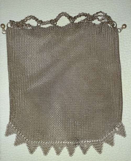 Lovely Antique Sterling Silver Ladies Purse c1810