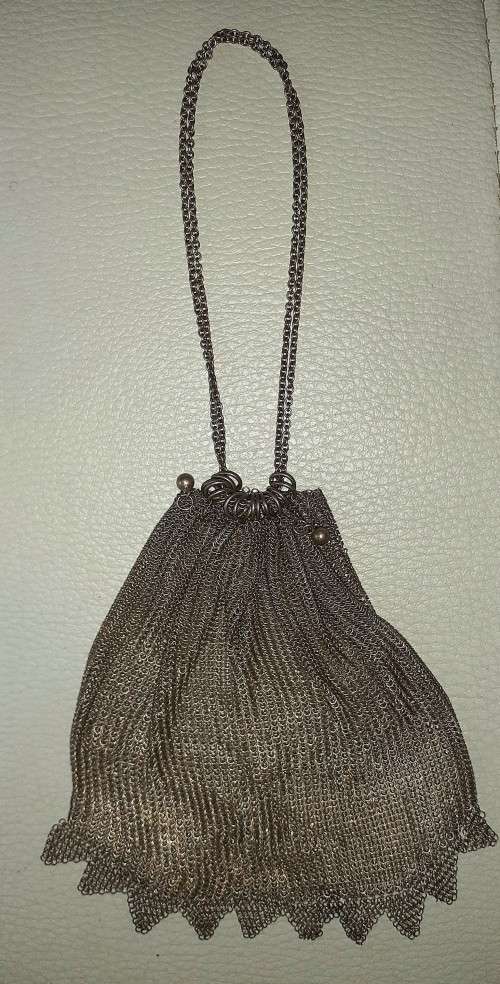 Lovely Antique Sterling Silver Ladies Purse c1810