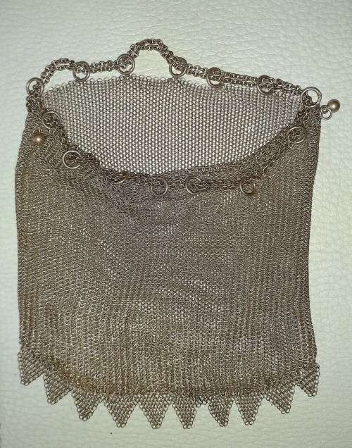 Lovely Antique Sterling Silver Ladies Purse c1810