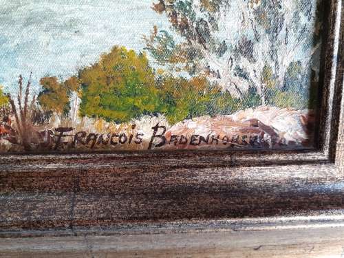 Investment! Large Oil Painting of Boabab Tree by S.A. Artist Francois Badenhorst (1935 - 2013)