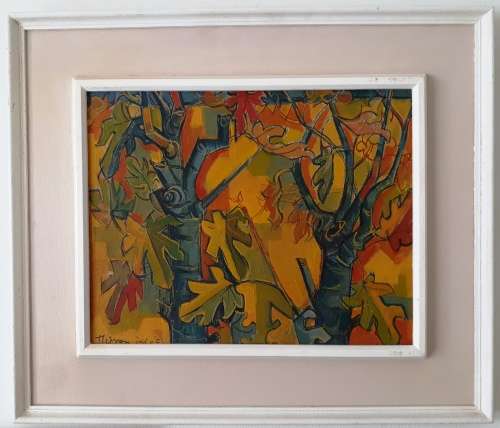 Rare Oil Painting by renowned artist Leo Theron (1926 - 2012)