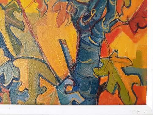 Rare Oil Painting by renowned artist Leo Theron (1926 - 2012)