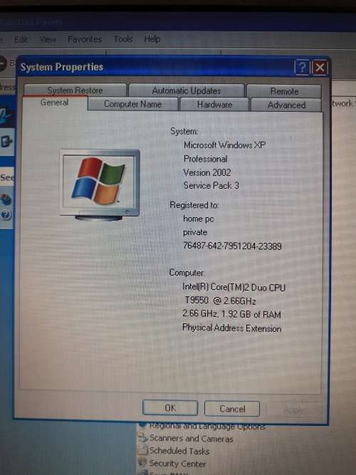 HP Laptop Intel(R) Core(TM)2 Duo CPU with Bag, Charger and Docking Station