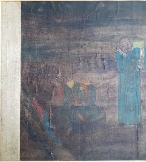 Collection of 4 Rare Antique Chinese Buddhist Paintings (c.10th century)