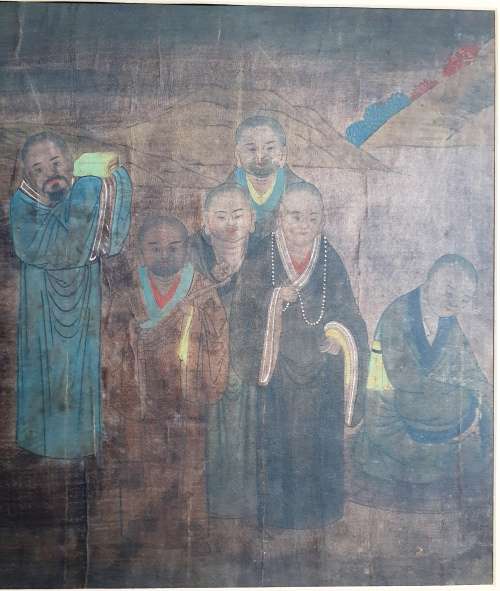 Collection of 4 Rare Antique Chinese Buddhist Paintings (c.10th century)