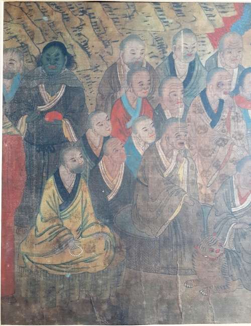 Collection of 4 Rare Antique Chinese Buddhist Paintings (c.10th century)