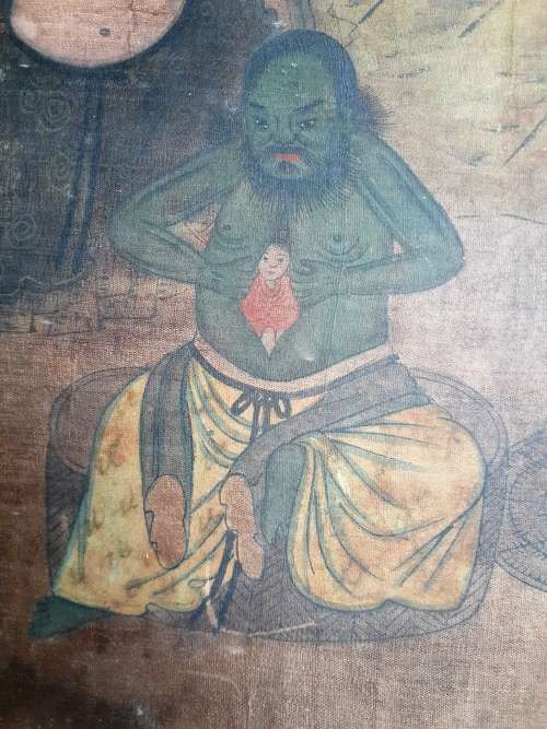 Collection of 4 Rare Antique Chinese Buddhist Paintings (c.10th century)