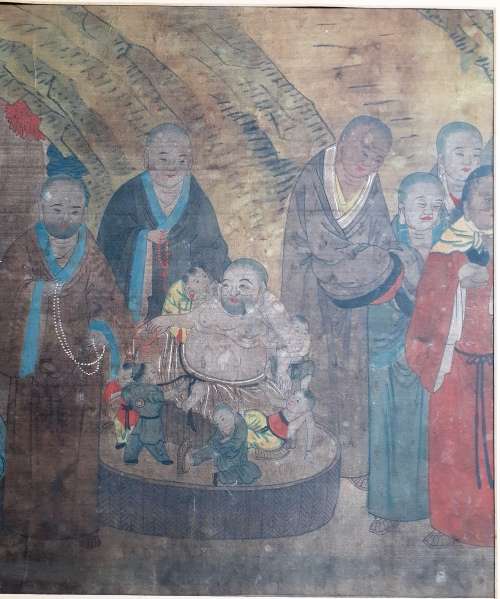 Collection of 4 Rare Antique Chinese Buddhist Paintings (c.10th century)