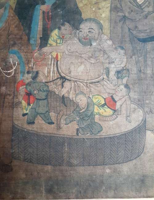 Collection of 4 Rare Antique Chinese Buddhist Paintings (c.10th century)