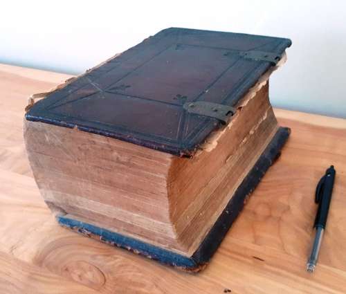 Antique 1884 Hollandse Staten Generael Bybel (Muller familie)