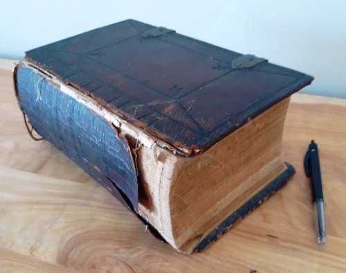 Antique 1884 Hollandse Staten Generael Bybel (Muller familie)