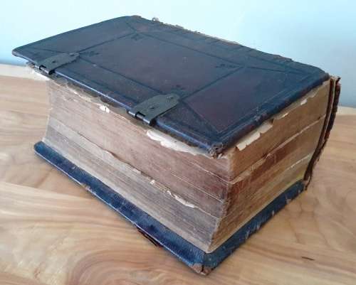 Antique 1884 Hollandse Staten Generael Bybel (Muller familie)