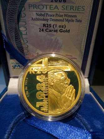 2006 Proof Gold Protea Desmond Tutu 24ct 1oz