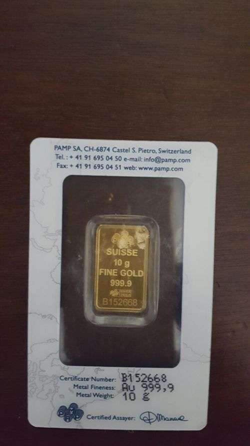 PAMP SUISSE 10G GOLD BAR