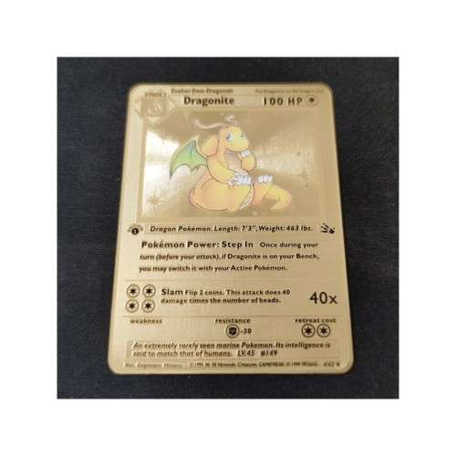 Dragonite 4/62 Metal Card