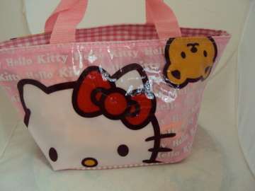 Japan Cute Hello Kitty  Gyoza Handcarry Tote Bag New
