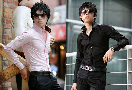 2010 Fashion KOREA Celebrity Man's Shirt New