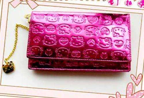Hello Kitty Japan Pink Funky Diva Long Wallet New