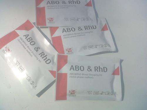 BLOOD GROUP TEST KITS (BLOOD TYPE) - ABO + RHD COMBINED