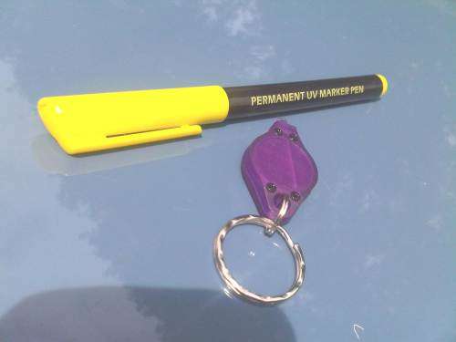 INVISIBLE UV STOCK MARKING PENS WITH SEPARATE UV LIGHT