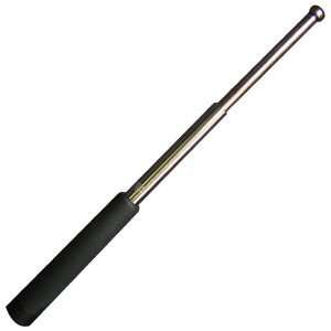 Chrome foam handle expandable baton 19.5 "