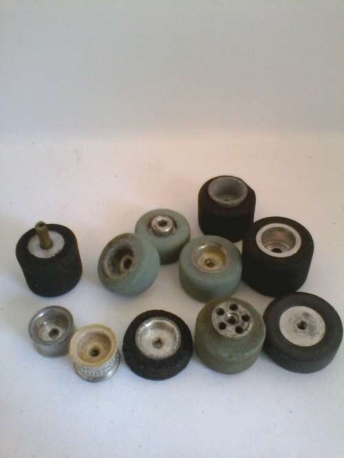 Various Slot Car Wheels and Aluminium Rims.