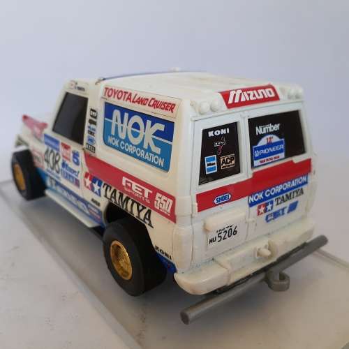 Tamiya Toyota Land Cruiser Static Kit built into a Slot Car