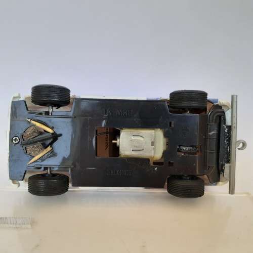 Tamiya Toyota Land Cruiser Static Kit built into a Slot Car