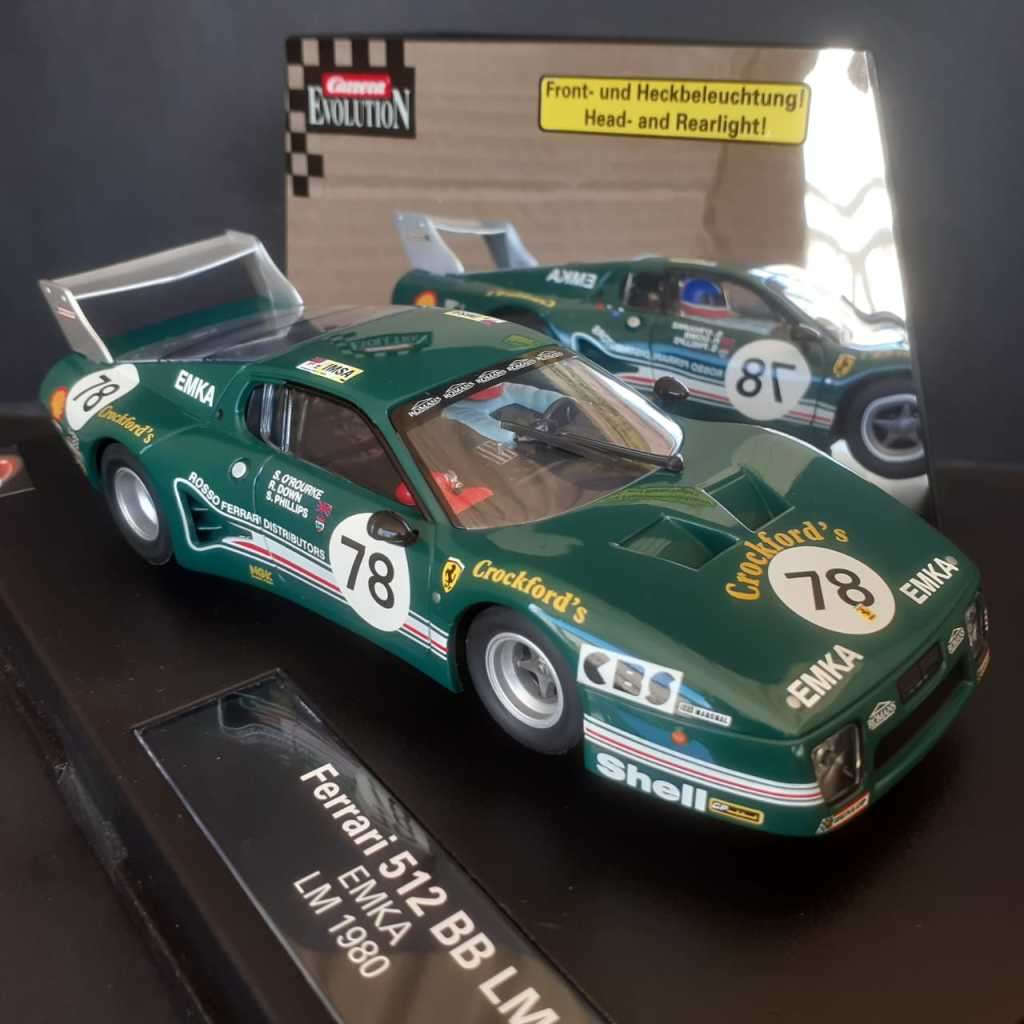 Carrera Evolution 27101 Ferrari 512BB LM Emka Le Mans 1980 Mint Boxed