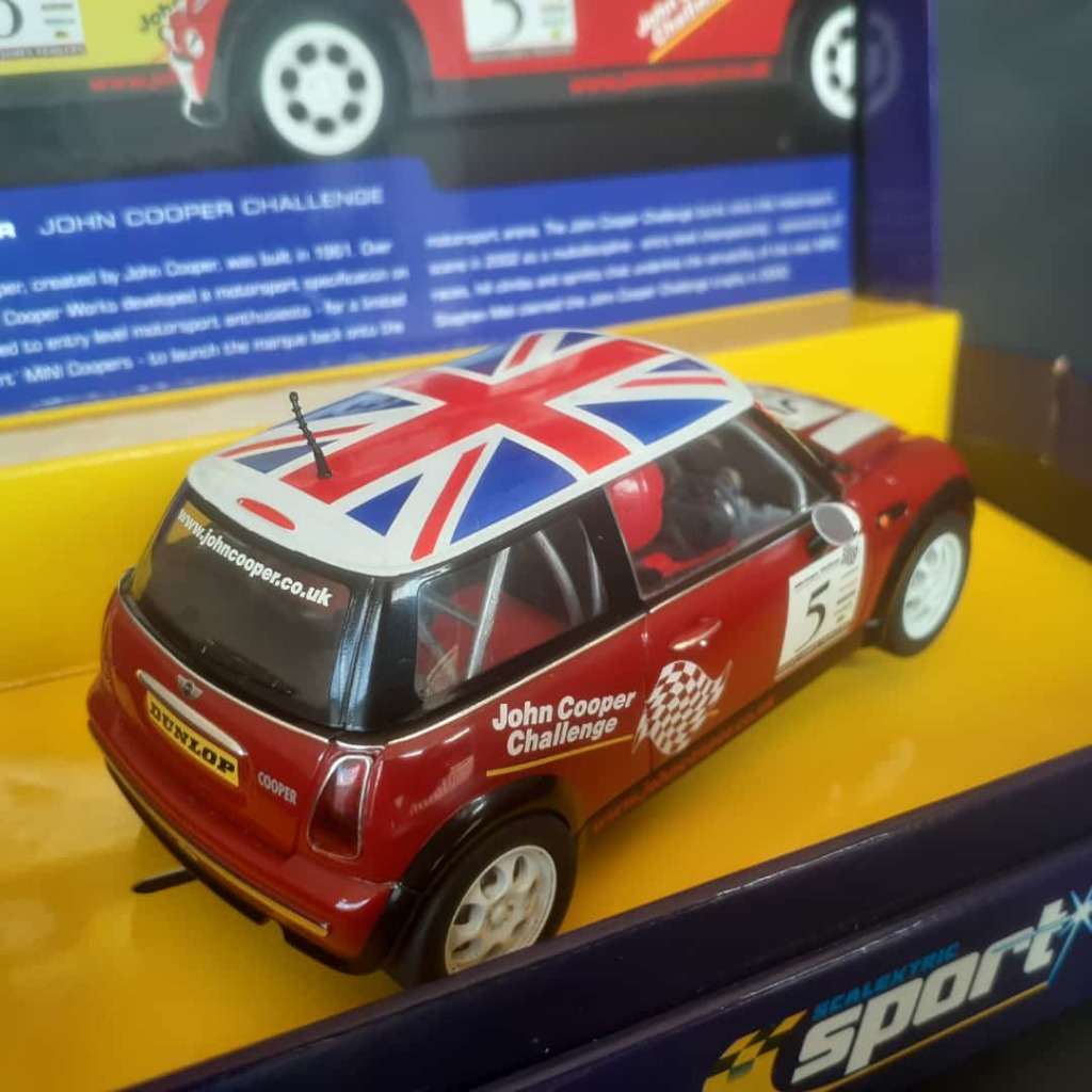 Scalextric Sport C2484A Mini Cooper `John Cooper Challenge` No.5 Ltd Edition Boxed