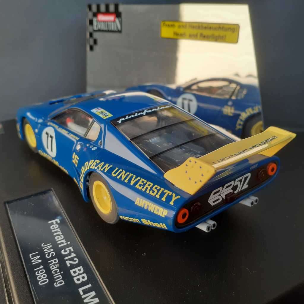 Carrera Evolution 27126 Ferrari 512BB LM 1980 JMS Racing Boxed