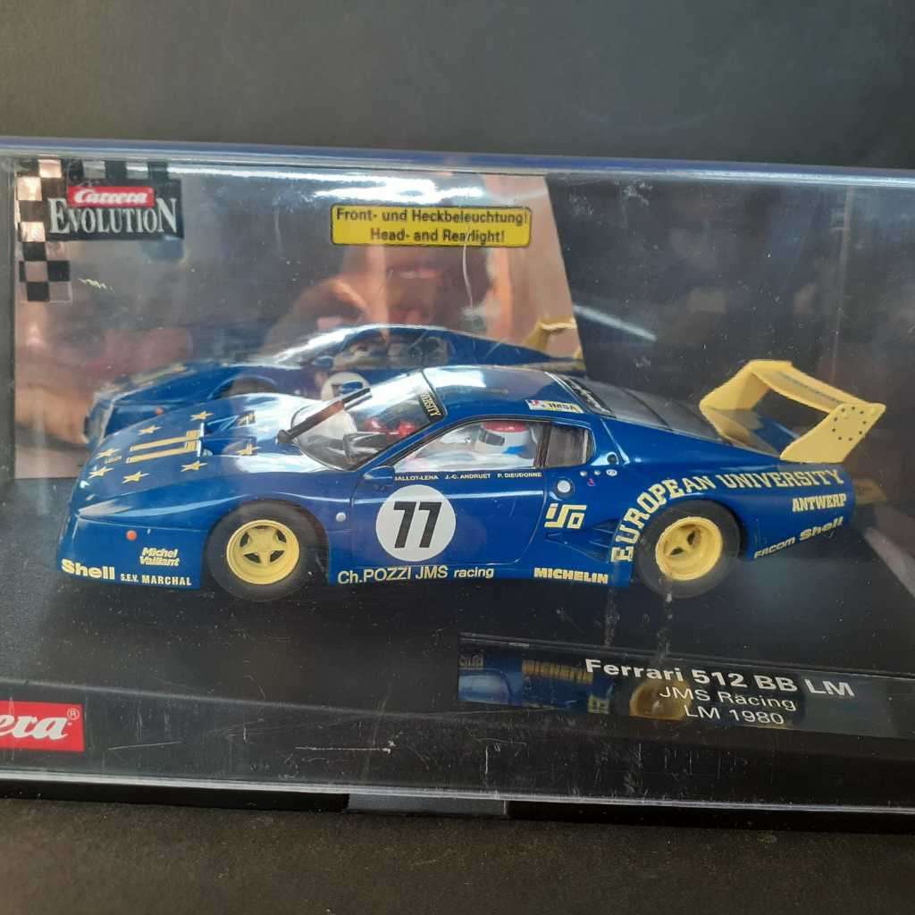 Carrera Evolution 27126 Ferrari 512BB LM 1980 JMS Racing Boxed