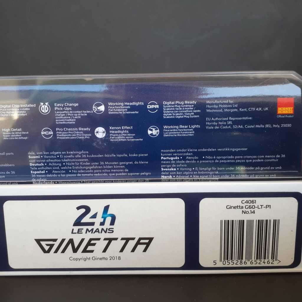 Scalextric C4061 Ginetta G60 LT P1