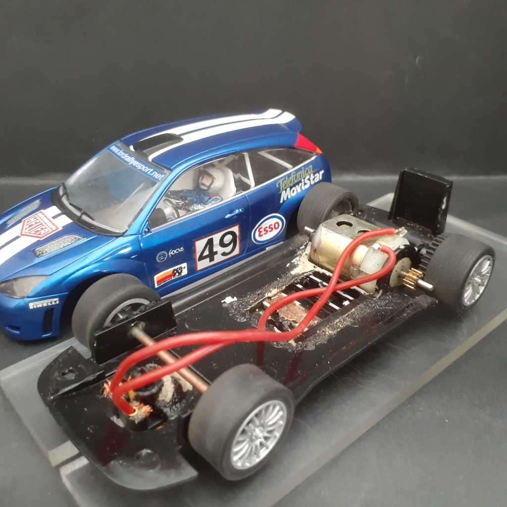 Scalextric/Hornby Ford Focus Static Kit Converted to a Slot Car - Slot-it Motor Fitted