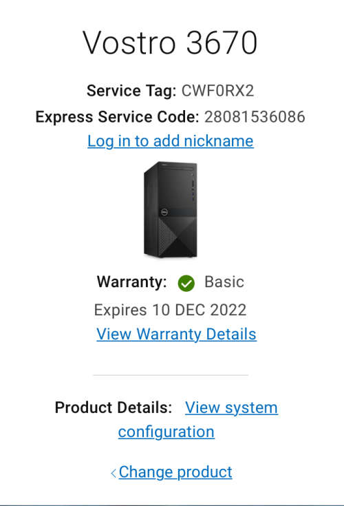 Dell Vostro 3670 i7 8th Generation With Dell 22 inch Monitor