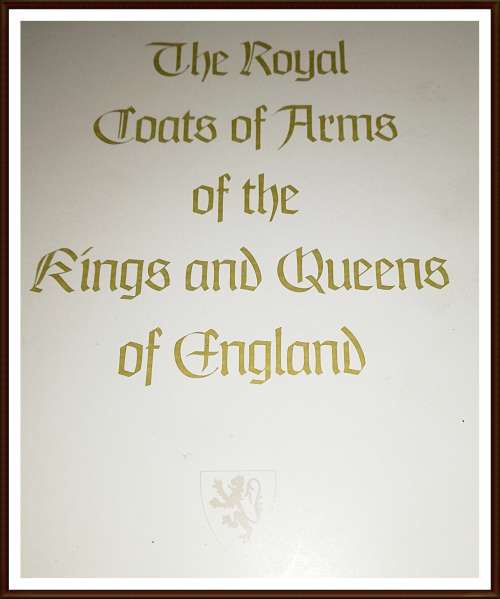 The Royal Coats of Arms of the Kings and Queens of England. Limited Issue 22k Gold Foil Stamps