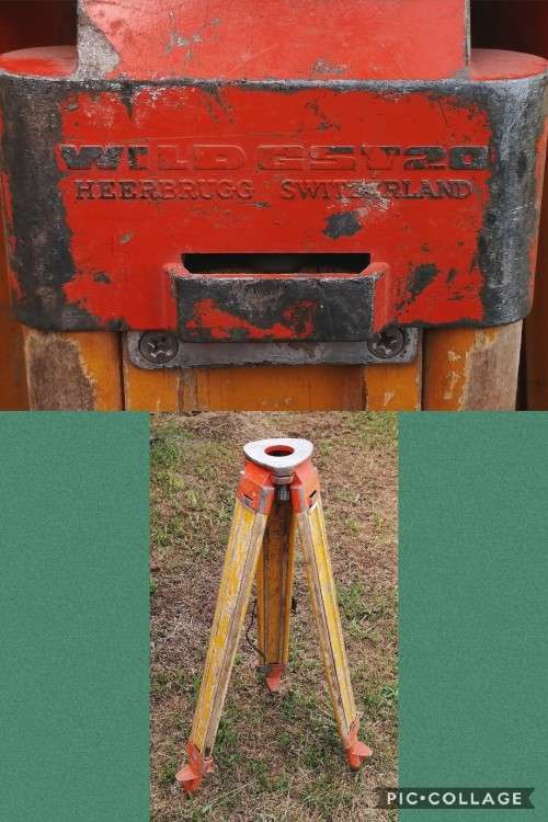 Wild Heerbrugg GST 20. Surveyors Tripod.