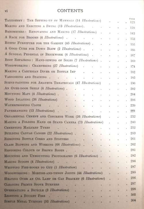 3 x Volumes of The Amateur Mechanic. A practical guide for the handyman. Hardcovers. 1920's