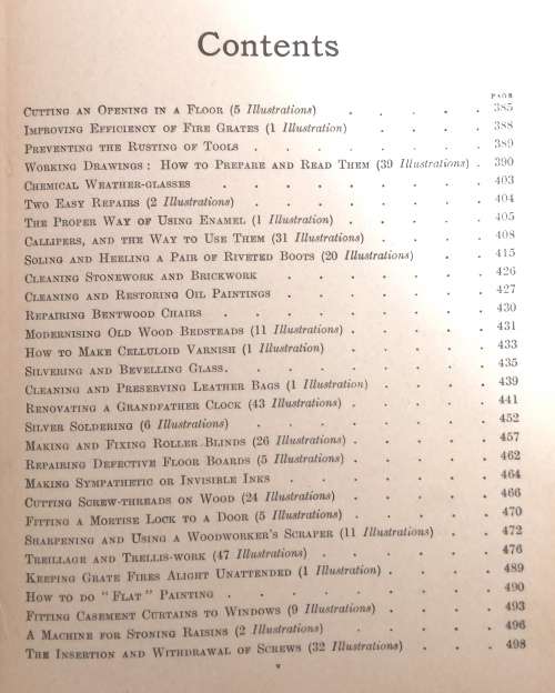 3 x Volumes of The Amateur Mechanic. A practical guide for the handyman. Hardcovers. 1920's