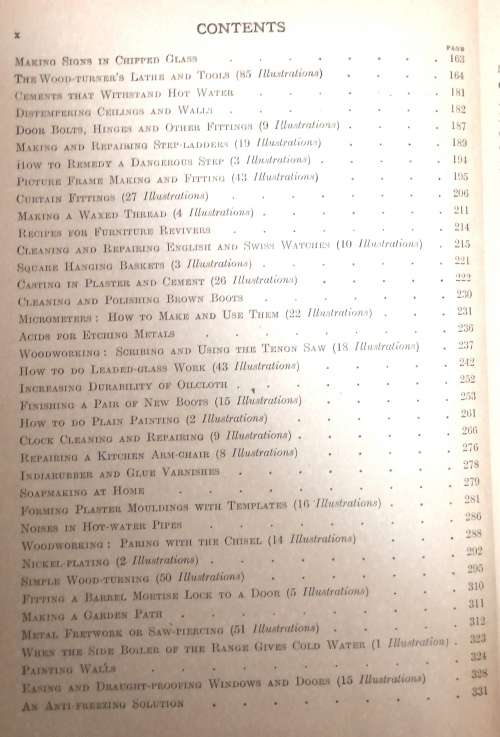 3 x Volumes of The Amateur Mechanic. A practical guide for the handyman. Hardcovers. 1920's