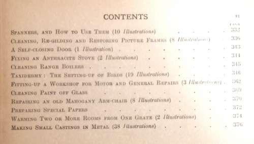 3 x Volumes of The Amateur Mechanic. A practical guide for the handyman. Hardcovers. 1920's