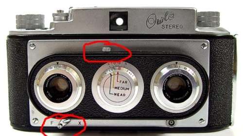 Original First Issue, Late Version OWLA STEREO CAMERA made in Japan.