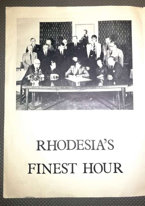 Rhodesian Declaration of Independence Copy of Original with Associated Articles