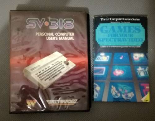 Vintage SpectraVideo SV318 Console Bundle in Working Condition